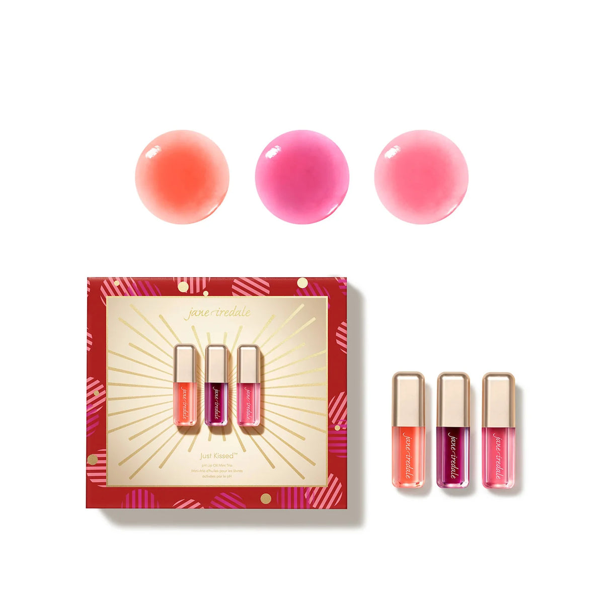 Jane Iredale - Just Kissed pH Lip Oil Mini Trio - Limited Edition