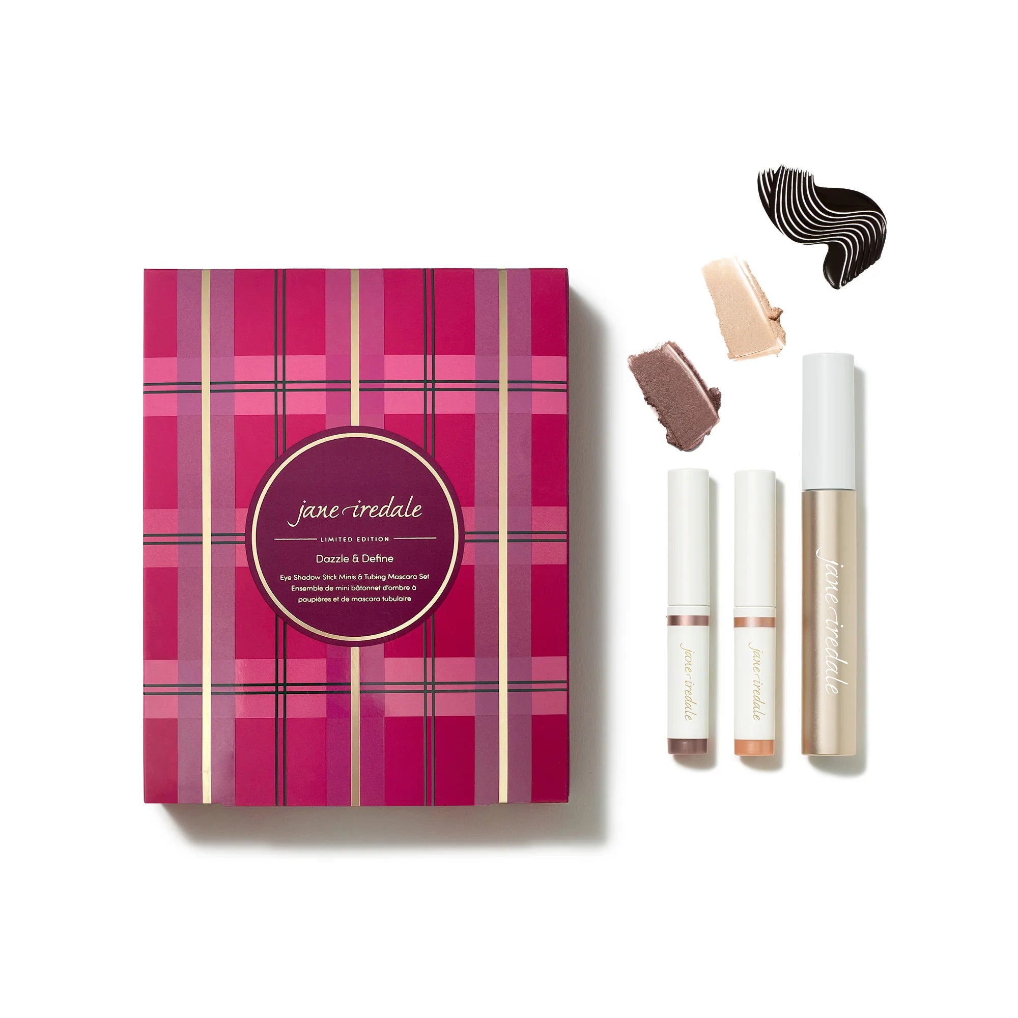 Jane Iredale Dazzle & Define Eye Shadow Stick Mini & Tubing Mascara Set