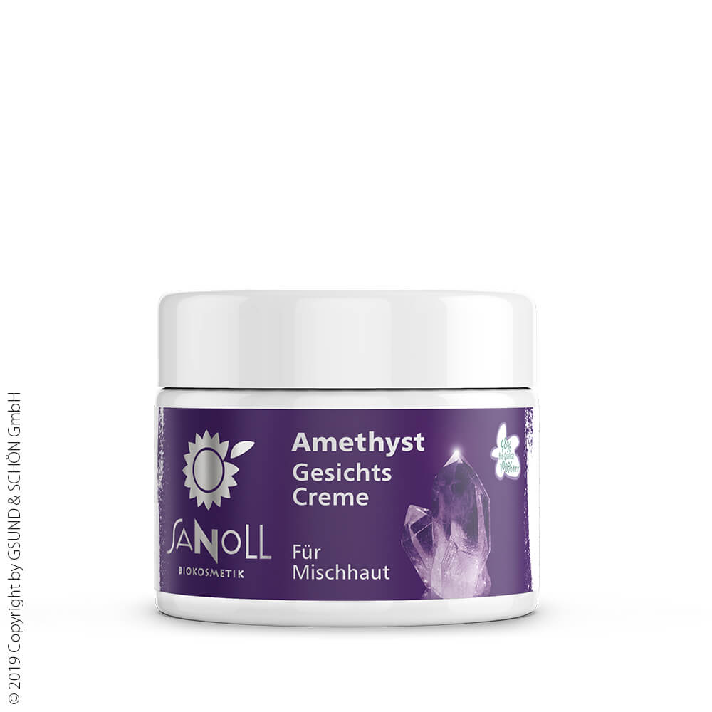 Sanoll Amethyst Gesichtscreme für Mischhaut